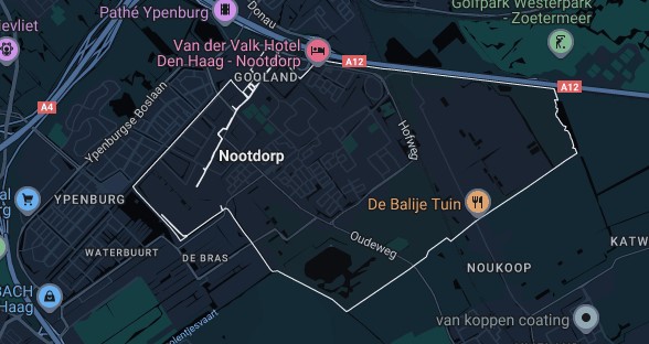 Kaart van nootdorp op Google Maps